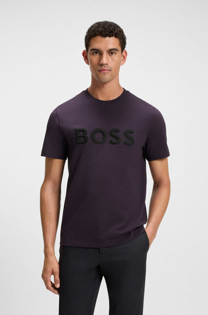 Green Iconic Zone Tee | Dark Purple
