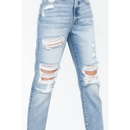 High Rise Mom Jeans.