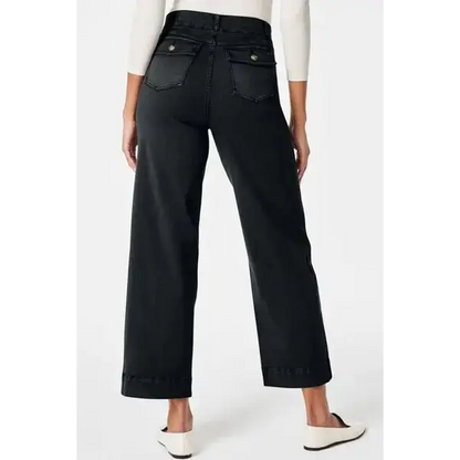 High Waist Jeans with Pockets.