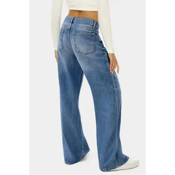 High Waist Wide Leg Jeans.