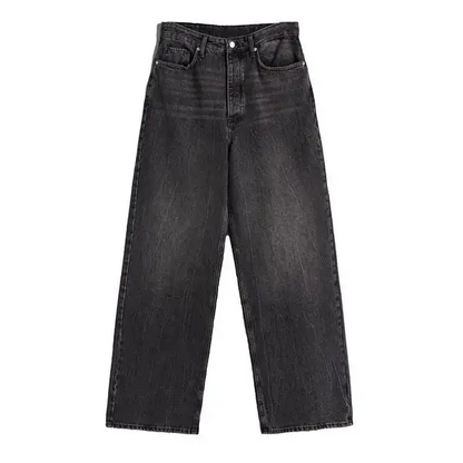 High Waist Wide Leg Jeans.