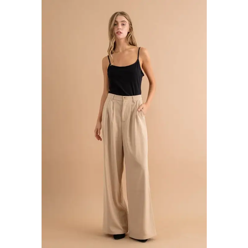 High Waisted Wide Pants.