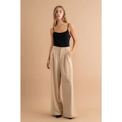 High Waisted Wide Pants.
