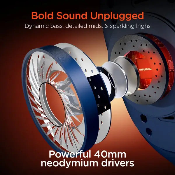 HyperGear VIBE Wireless Headphones.