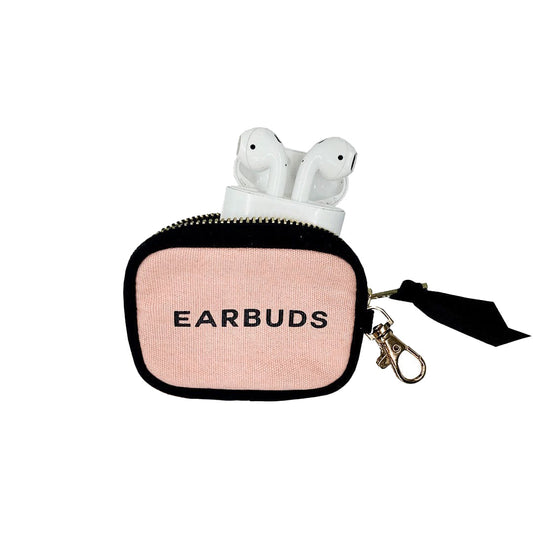 Earbuds/Airpods Case with clasp | Pink