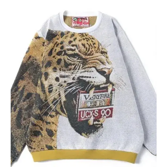 Jaguar Crewneck Sweater Sweatshirt Pullover.