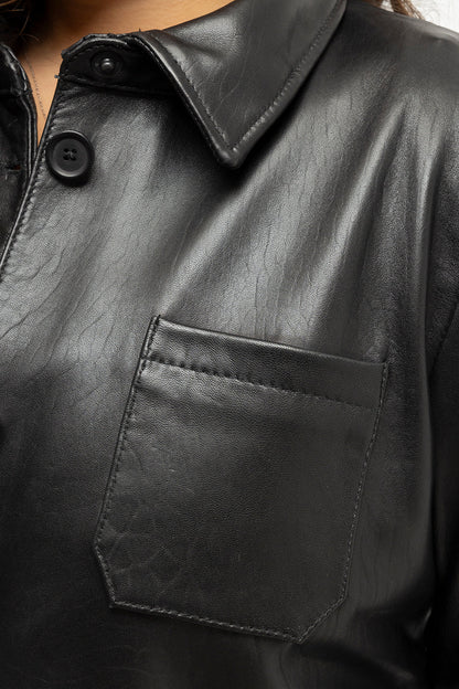Janely Women's Fashion Leather Jacket