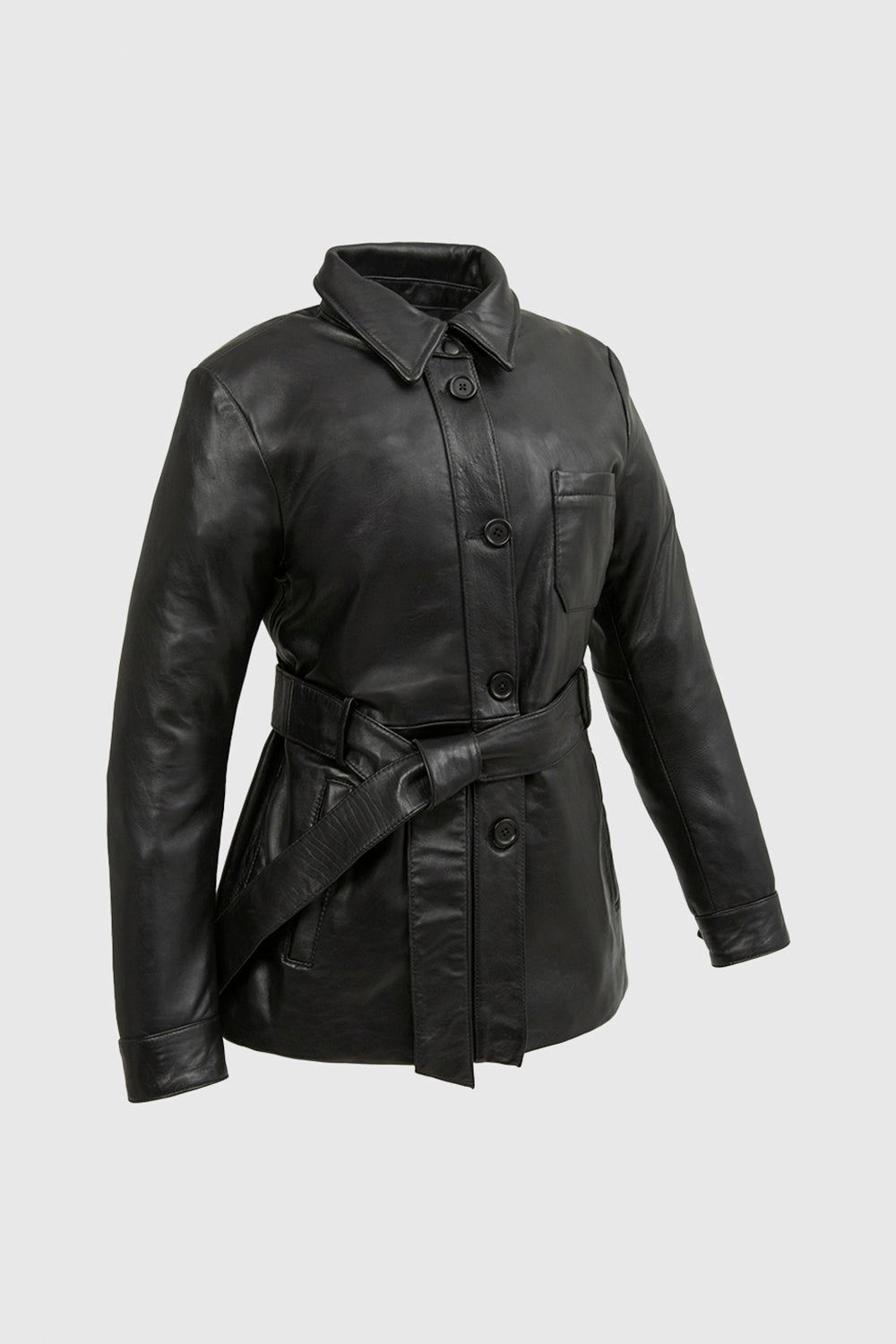 Janely Women's Fashion Leather Jacket