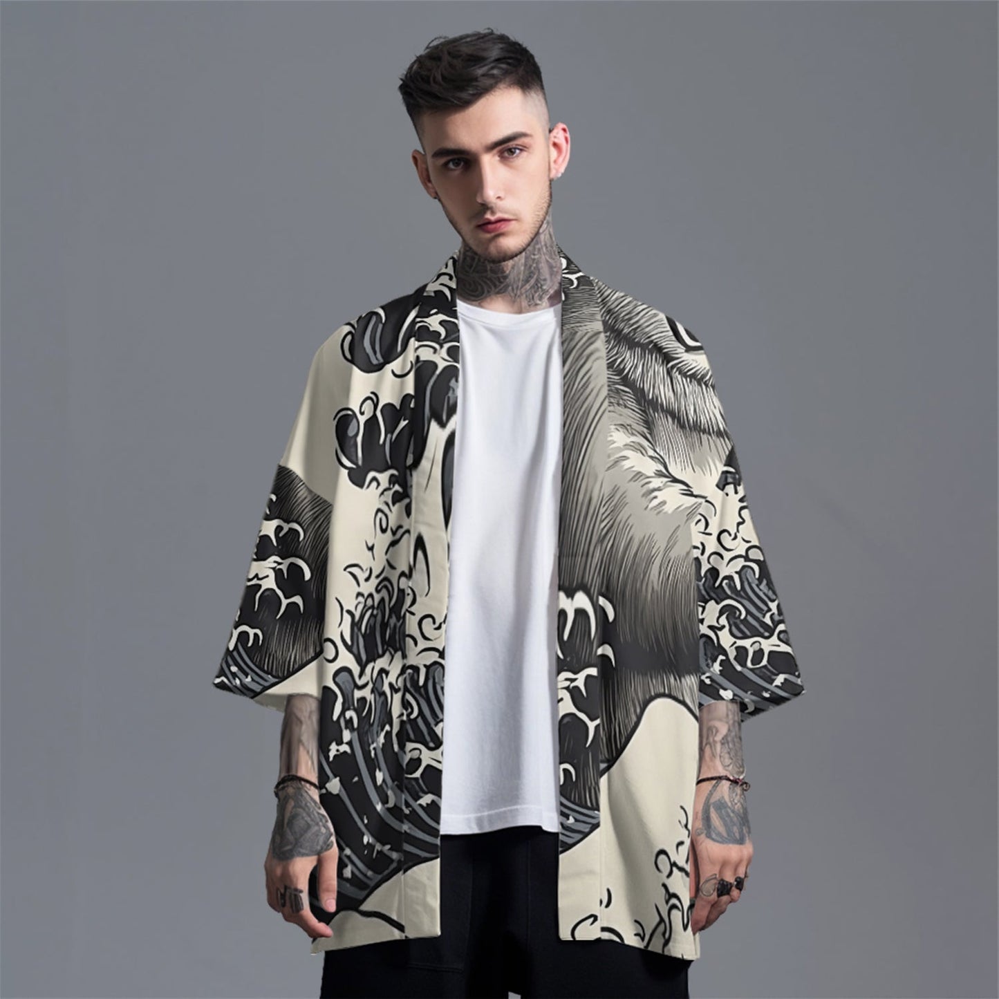 Raging Sea Kimono