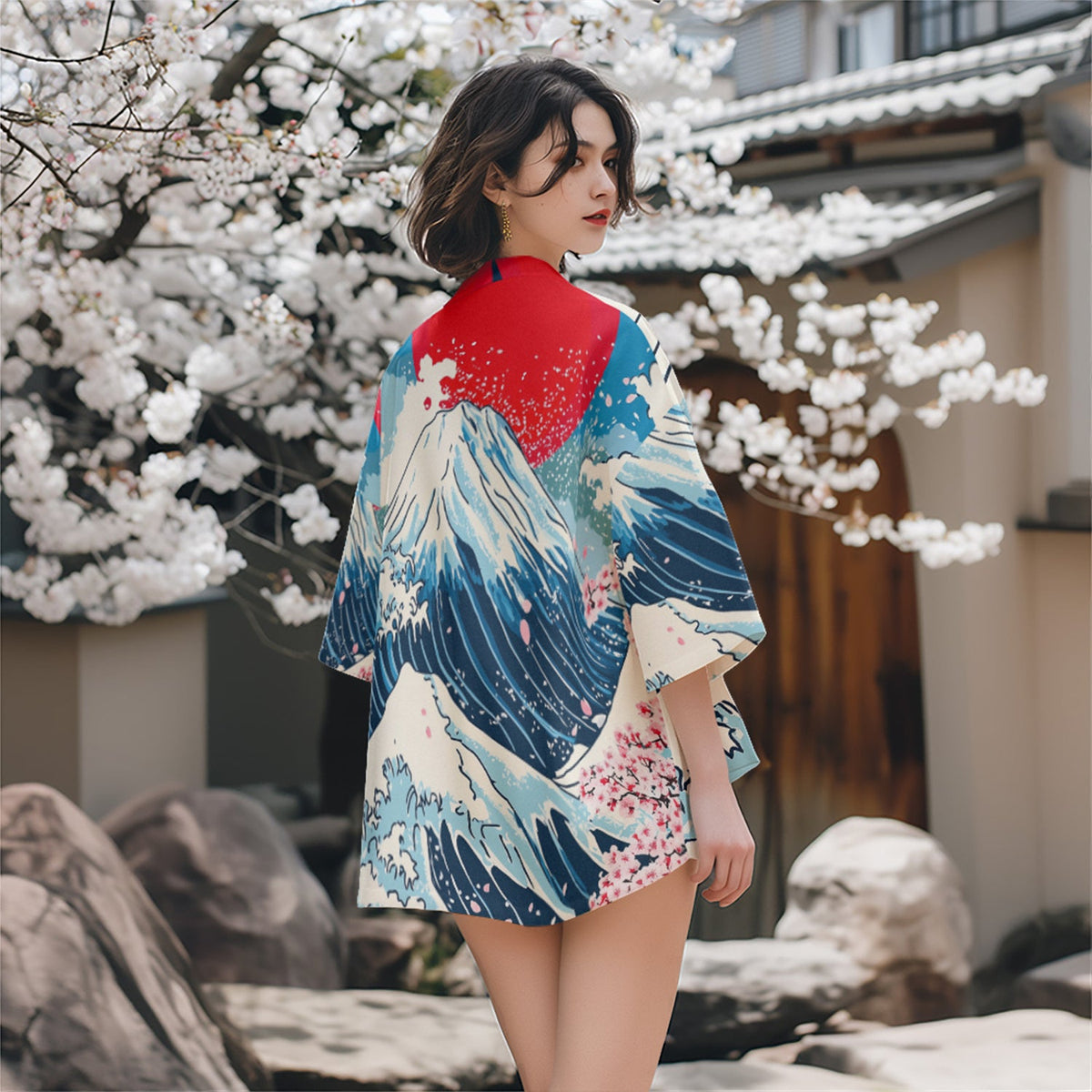 Fuji Waves Kimono