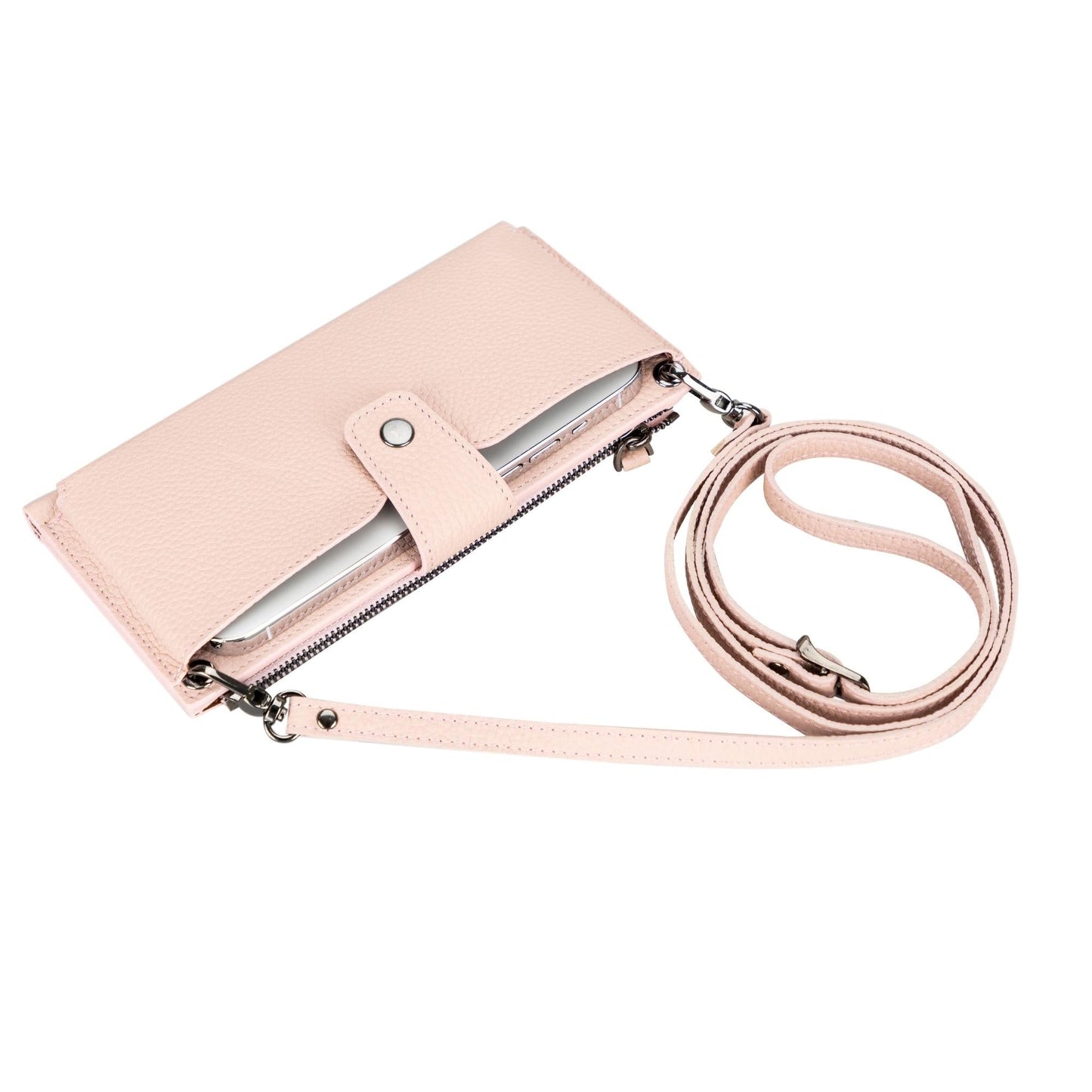 Kaycee Leather Women's Cell Phone Wallet with Strap
