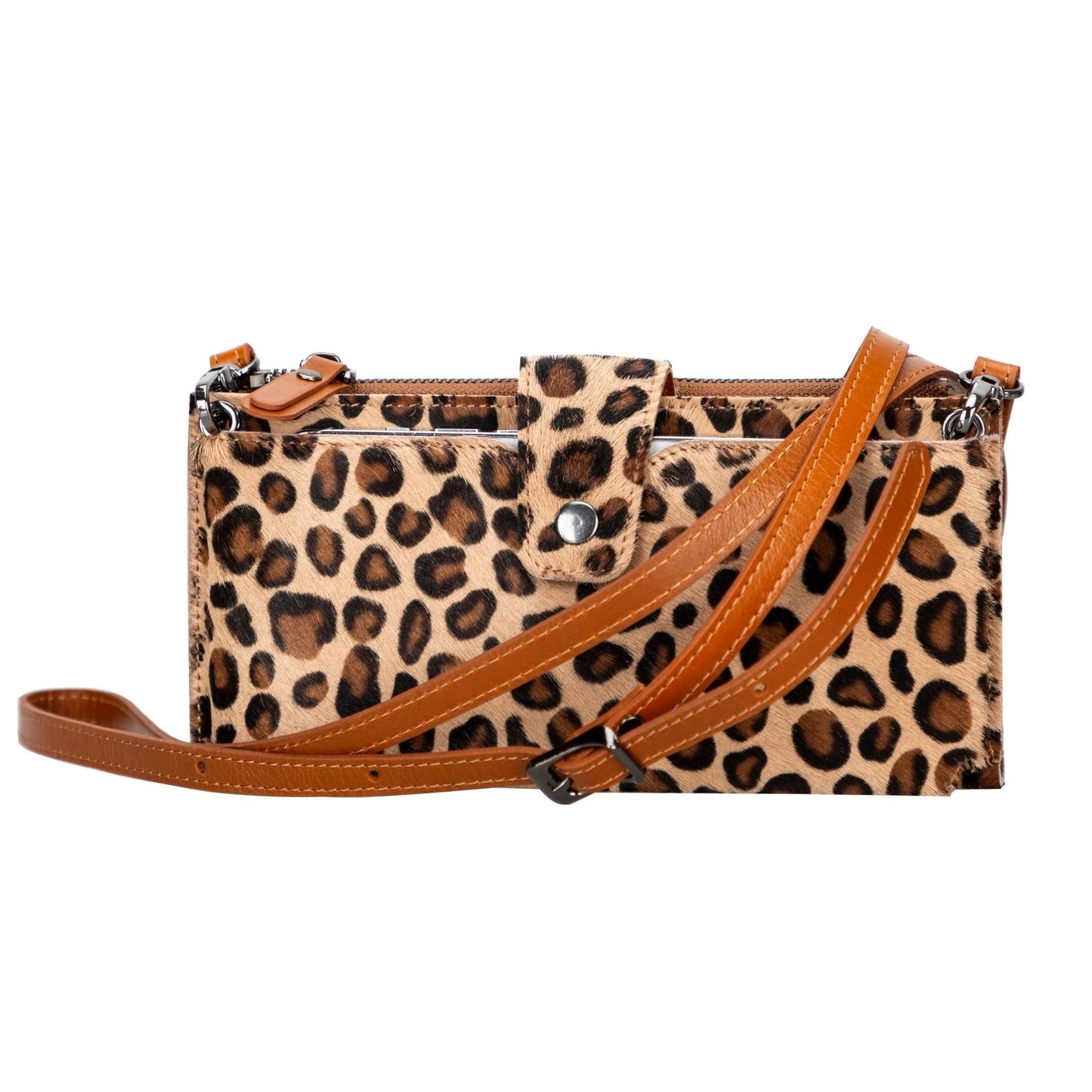 Kaycee Leather Women's Cell Phone Wallet with Strap