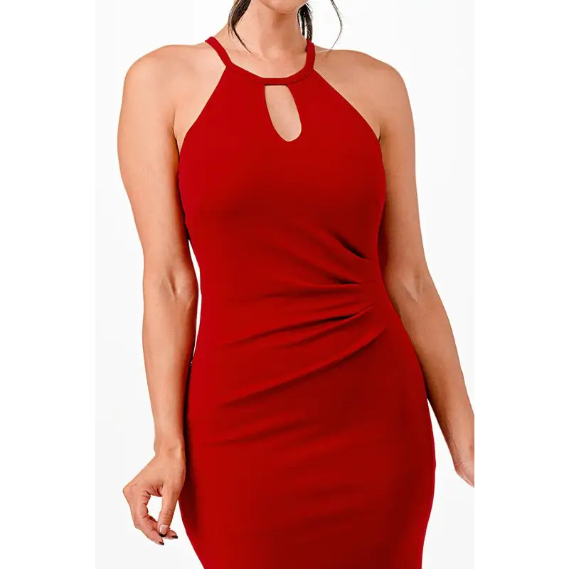 Keyhole A-Line Dress.