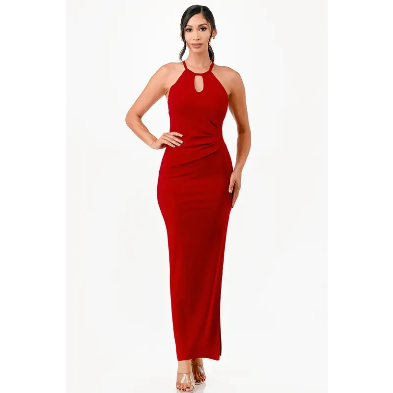 Keyhole A-Line Dress.