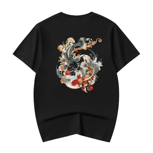 Koi Embroidery Tee