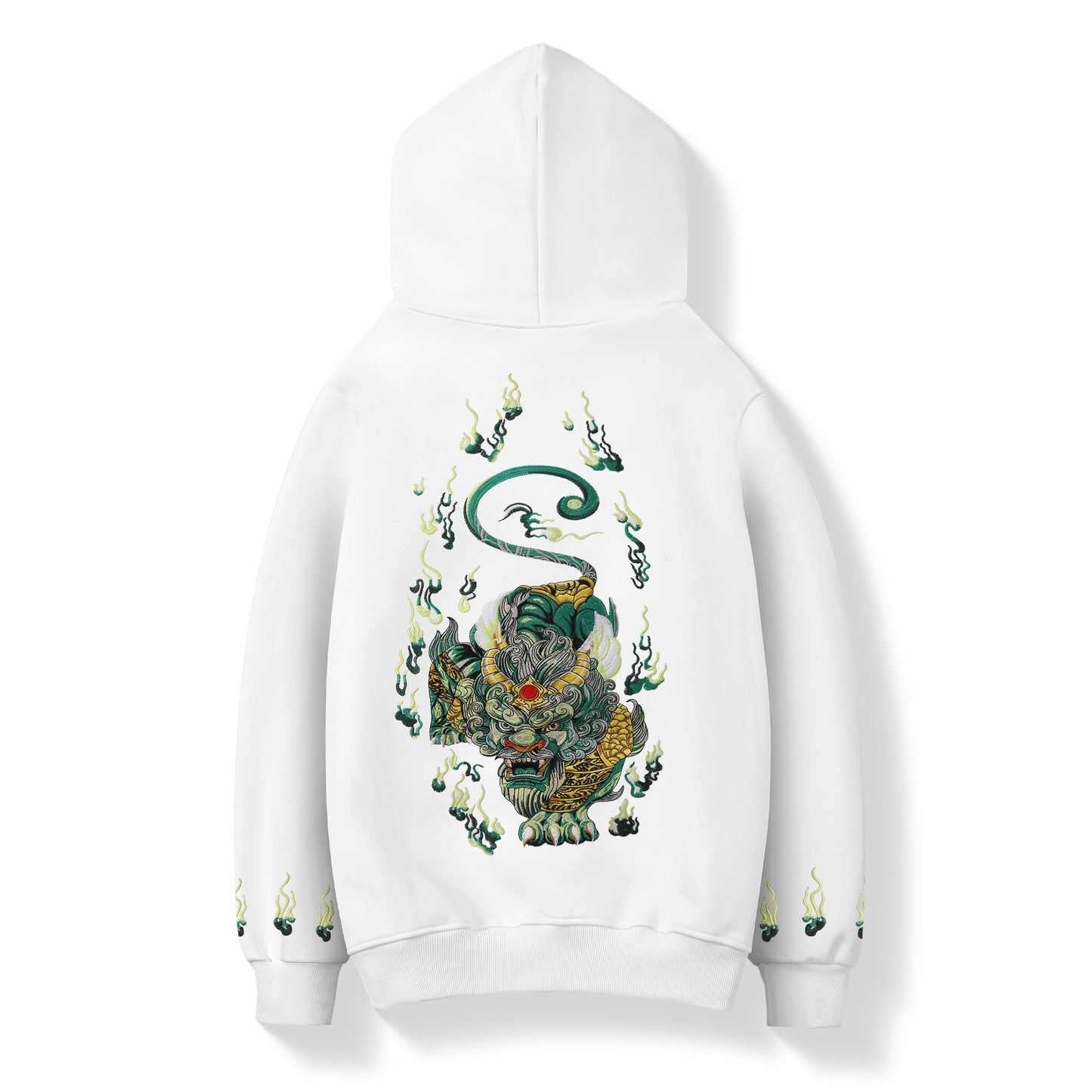 Emerald Kirin Embroidery Hoodie