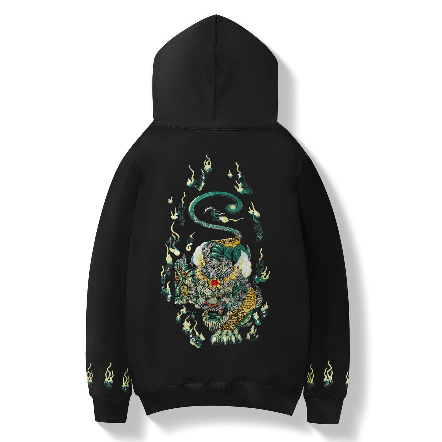 Emerald Kirin Embroidery Hoodie