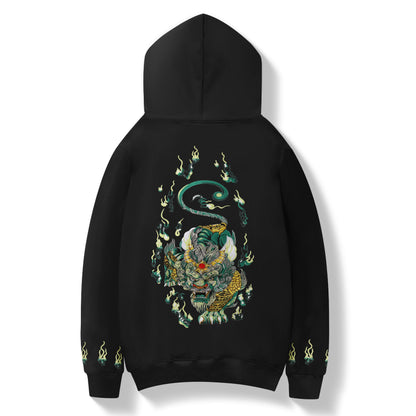 Emerald Kirin Embroidery Hoodie