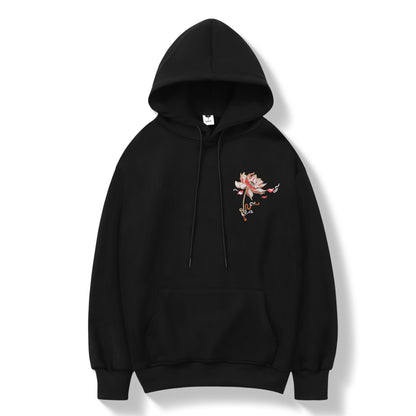 Blue Phoenix Embroidery Hoodie