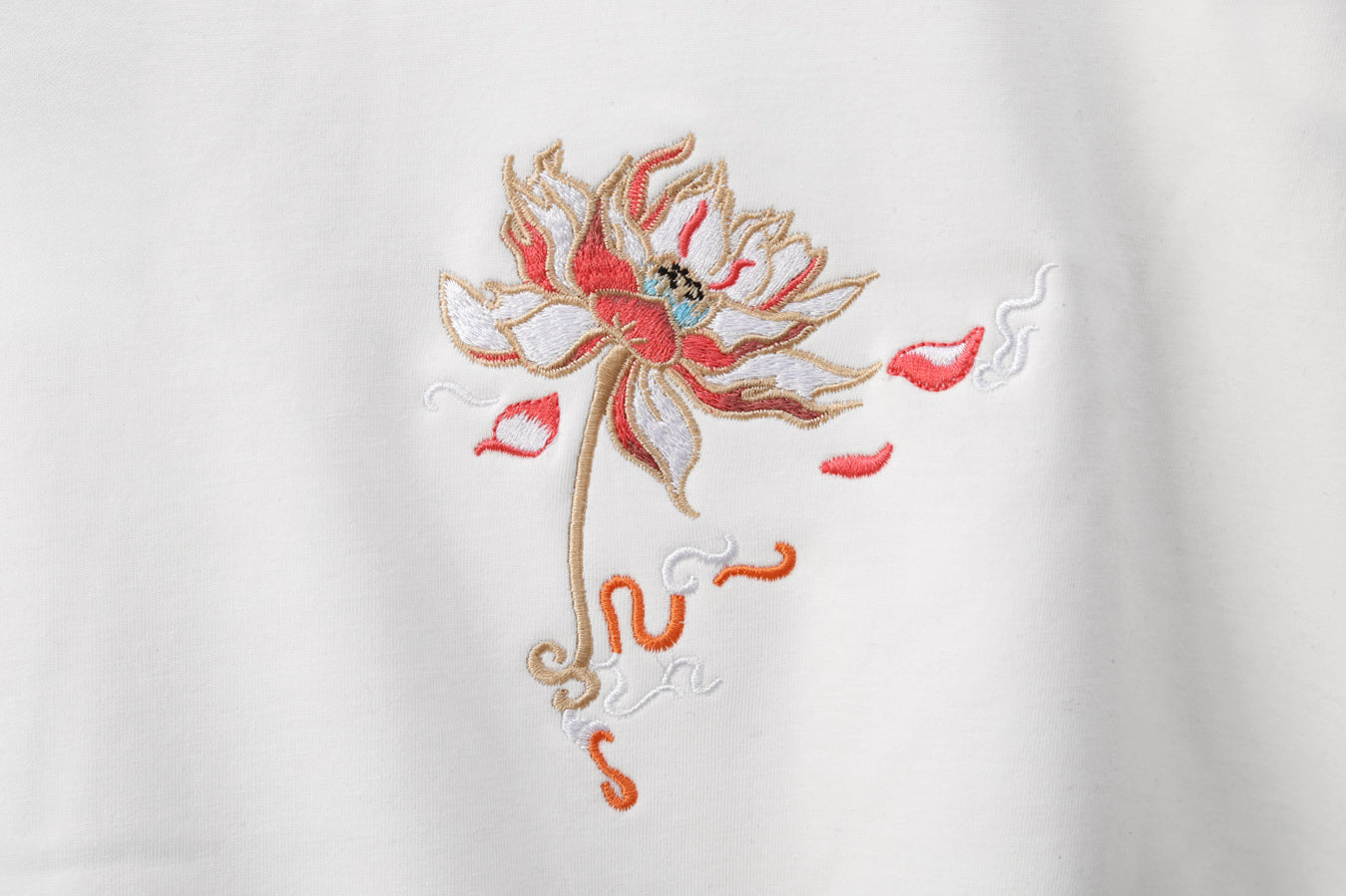 Blue Phoenix Embroidery Hoodie
