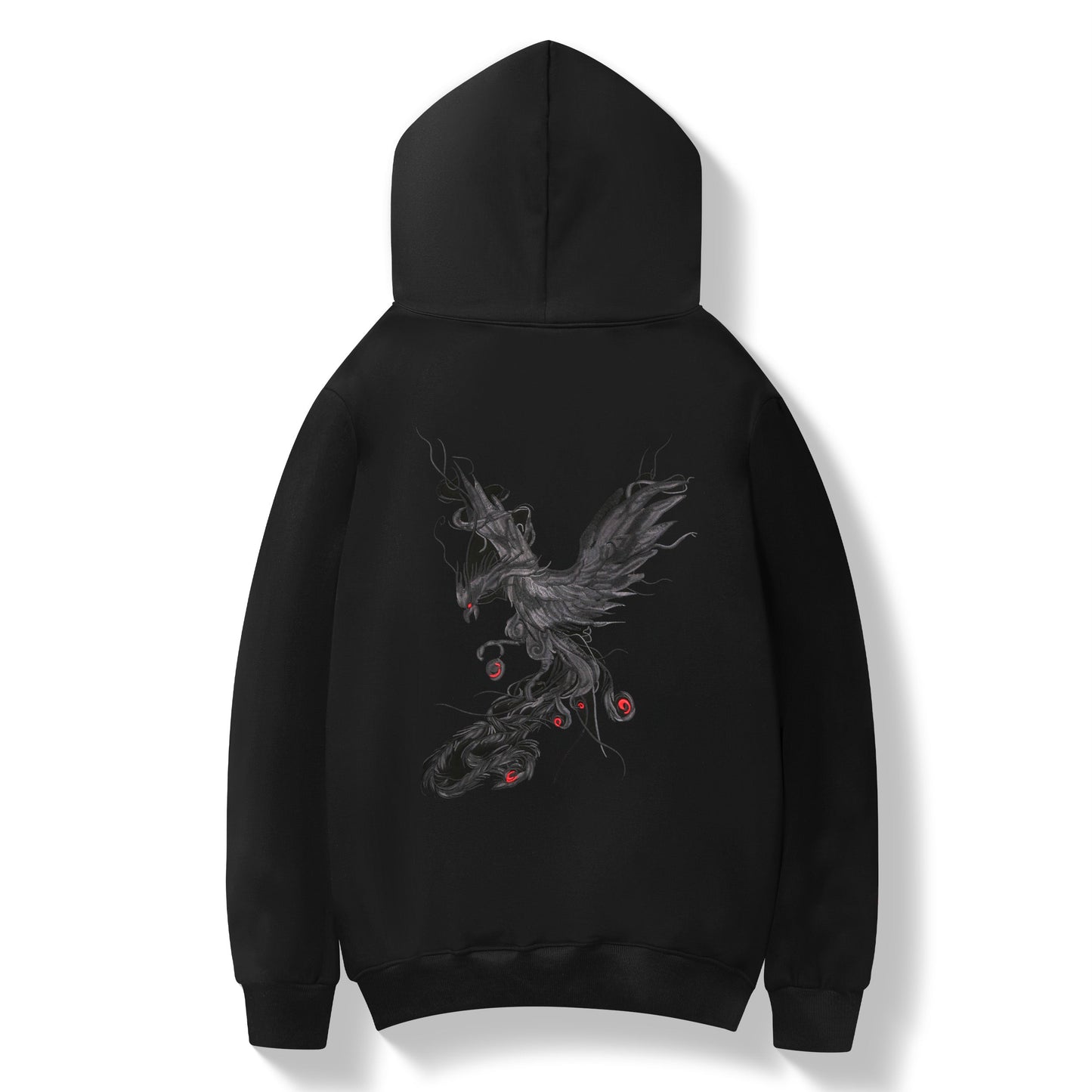 Striking Phoenix Embroidery Hoodie