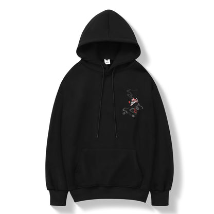 Striking Phoenix Embroidery Hoodie