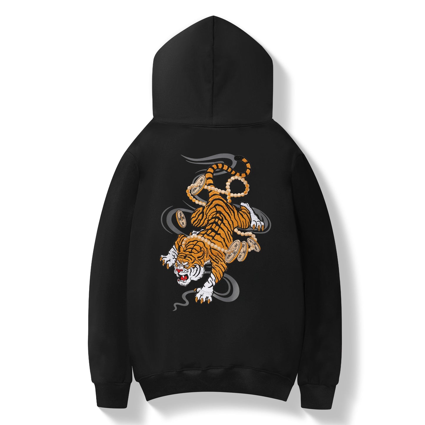 Rich Tiger Embroidery Hoodie