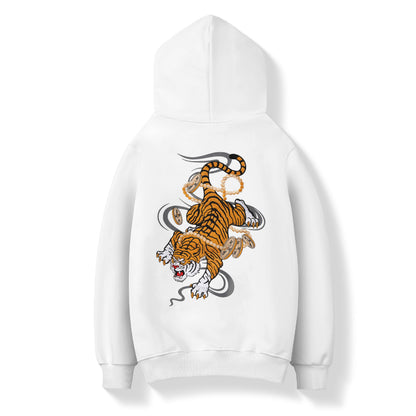 Rich Tiger Embroidery Hoodie