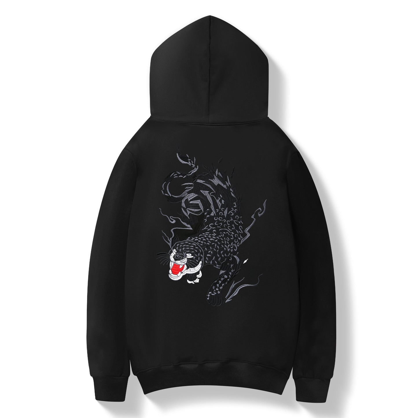 Raging Panther Embroidery Hoodie