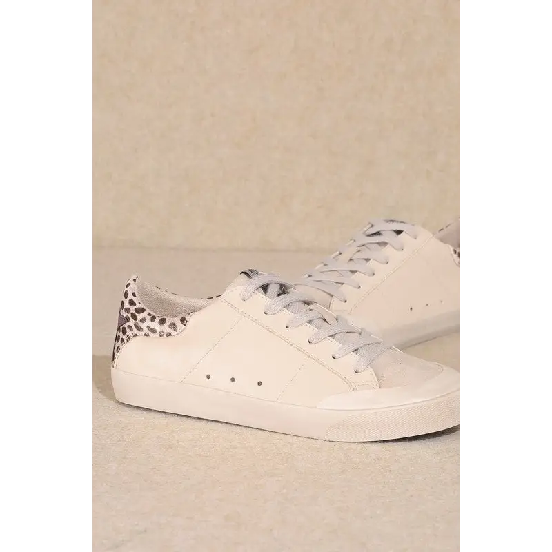 Lace Up Star Sneakers.