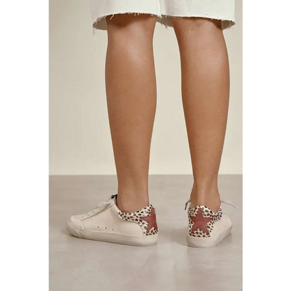 Lace Up Star Sneakers.