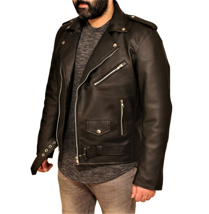 Vegan Black Motorcycle Style Faux Leather Jacket