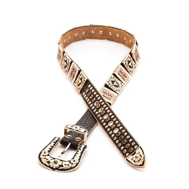 Long Horn Concho Crystal Western Belt.