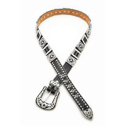 Long Horn Concho Crystal Western Belt.