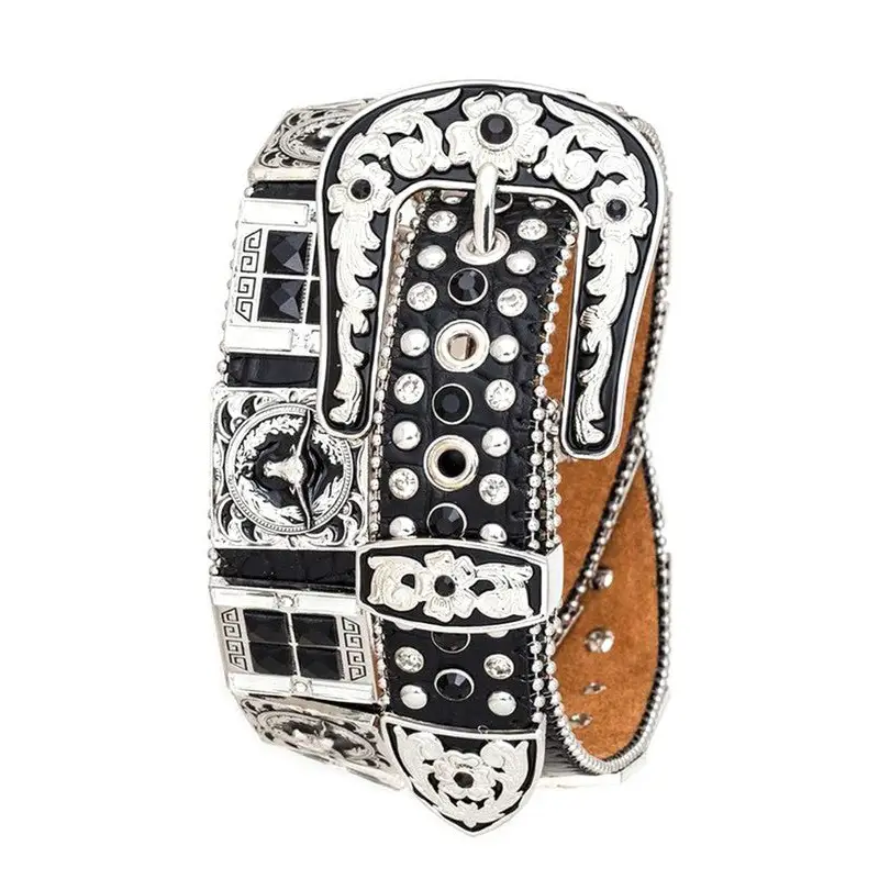 Long Horn Concho Crystal Western Belt.