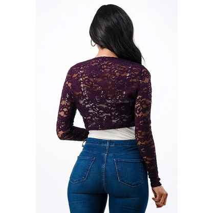 Long Sleeve Evening Lace Bolero.