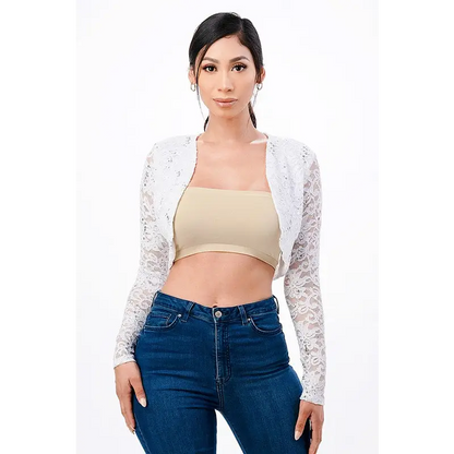 Long Sleeve Evening Lace Bolero.