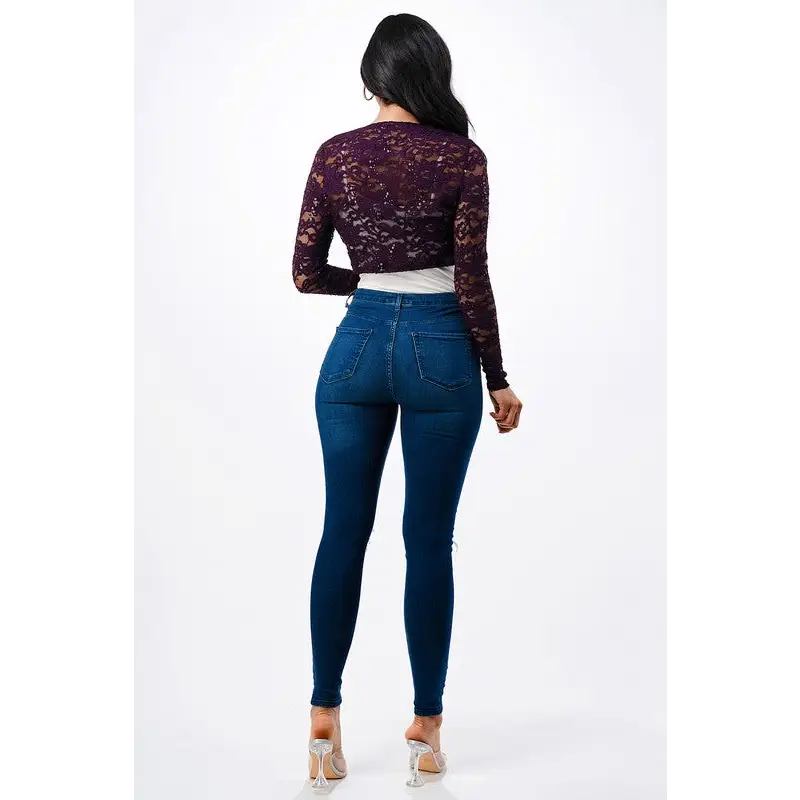 Long Sleeve Evening Lace Bolero.