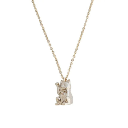 Lucky Cat Charm Necklace