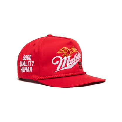 Malibu Eagle Structured Cap | Red