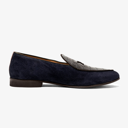 Men's Navy Croc Milano Loafer
