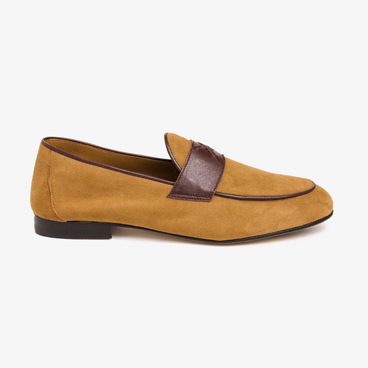 Men's Tan Suede Centesimo