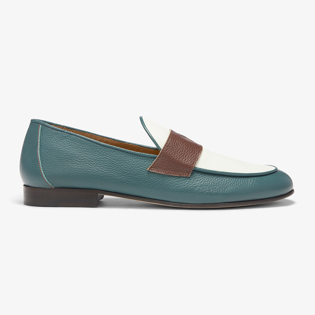 Men's Tri-Tone Leather Centesimo