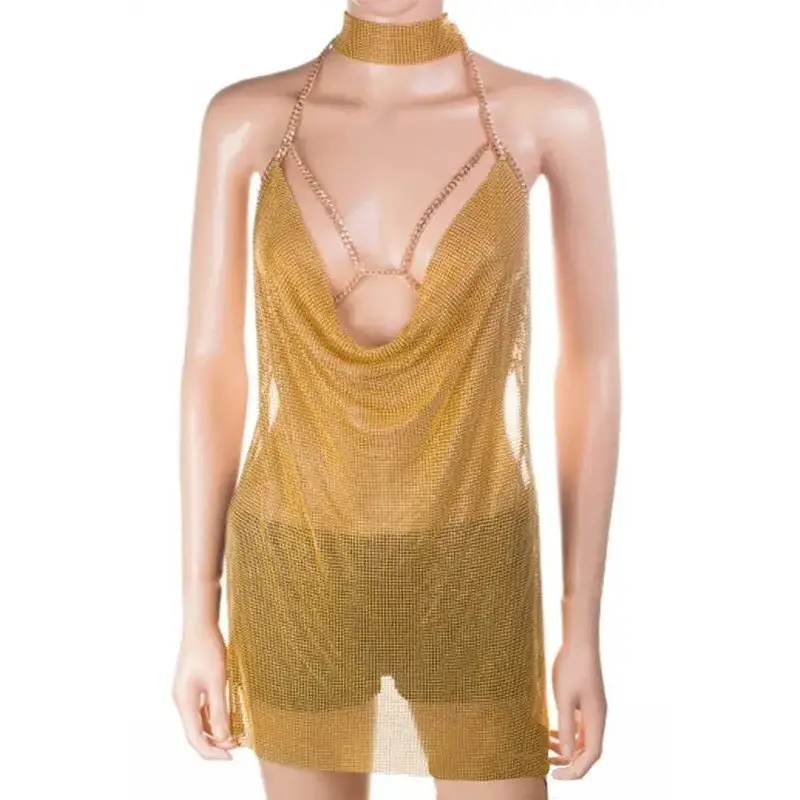 Mesh Metal Chain Mill Iconic Body Chain.