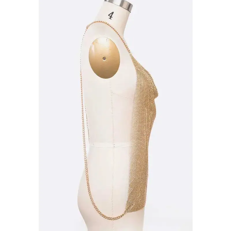 Mesh Metal Chain Mill Iconic Body Chain.