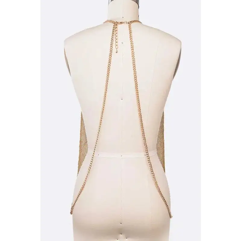 Mesh Metal Chain Mill Iconic Body Chain.