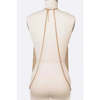 Mesh Metal Chain Mill Iconic Body Chain.
