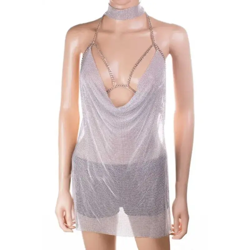 Mesh Metal Chain Mill Iconic Body Chain.