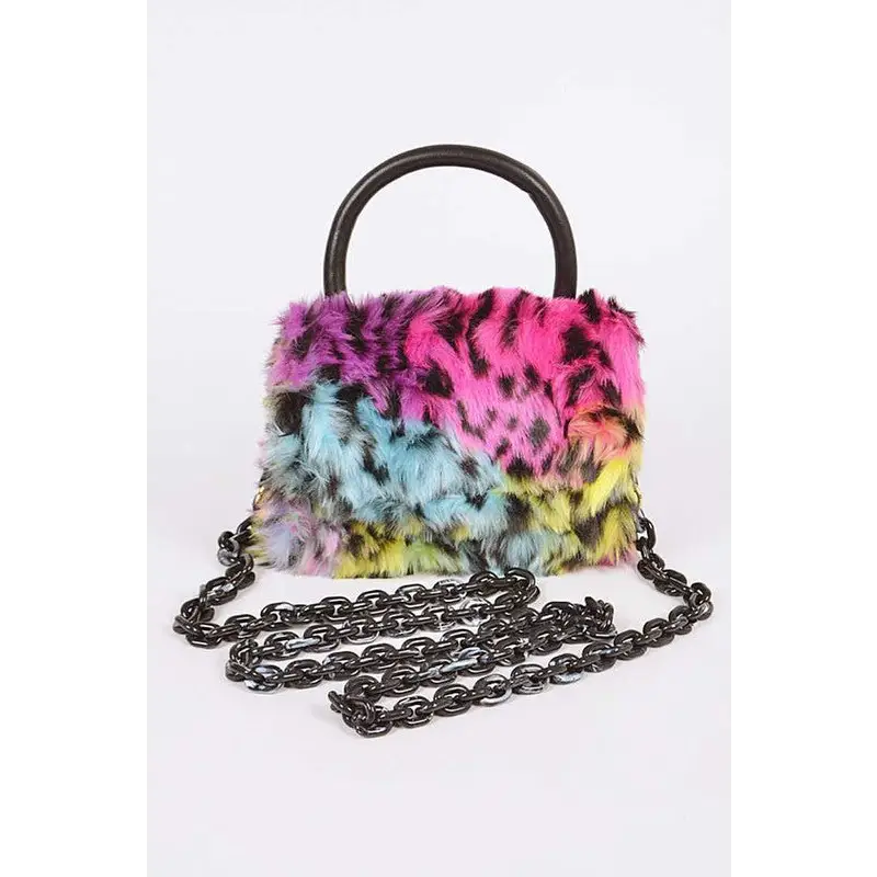 Mix Color Leopard Print Iconic Swing Bag.