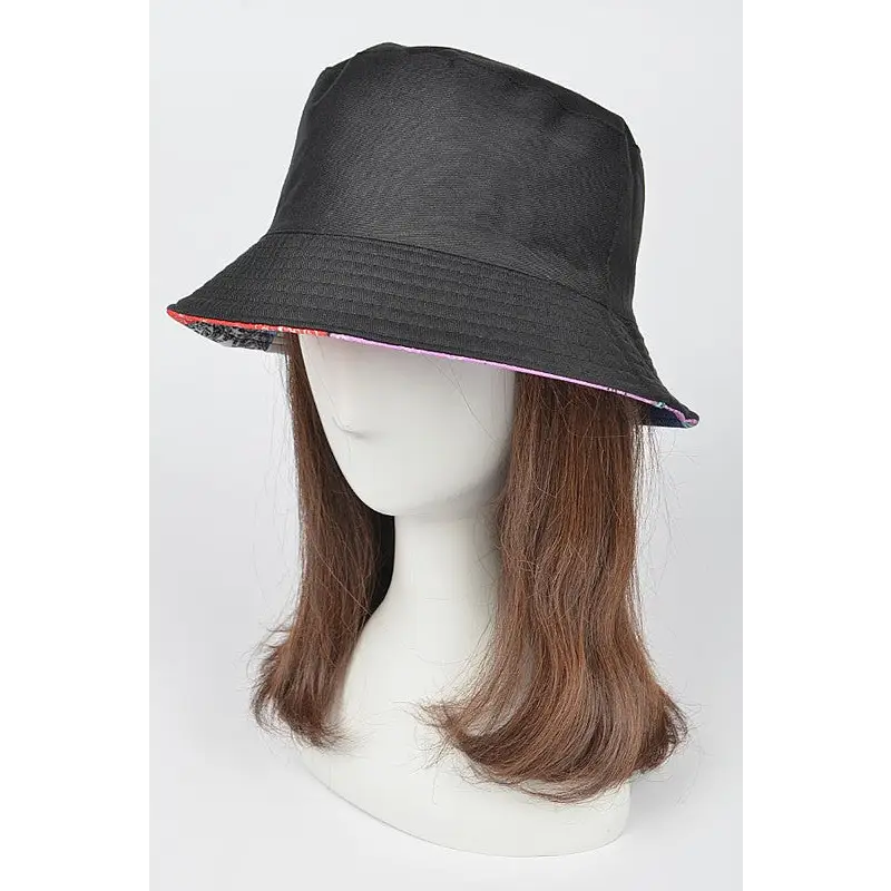 Mix Print Bandana Reversible Bucket Hat.